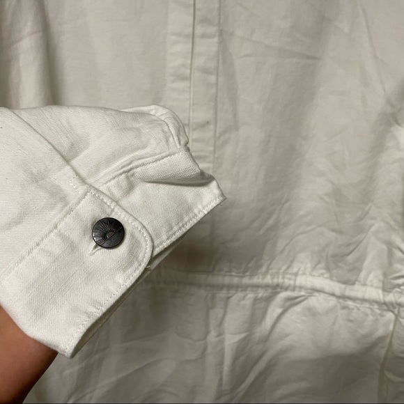 *NEW* Faherty NEW Larkspur Utility Jacket White Linen Blend Cargo Safari - Picture 8 of 10